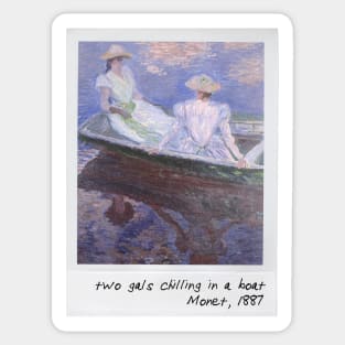 monet - two gals Sticker